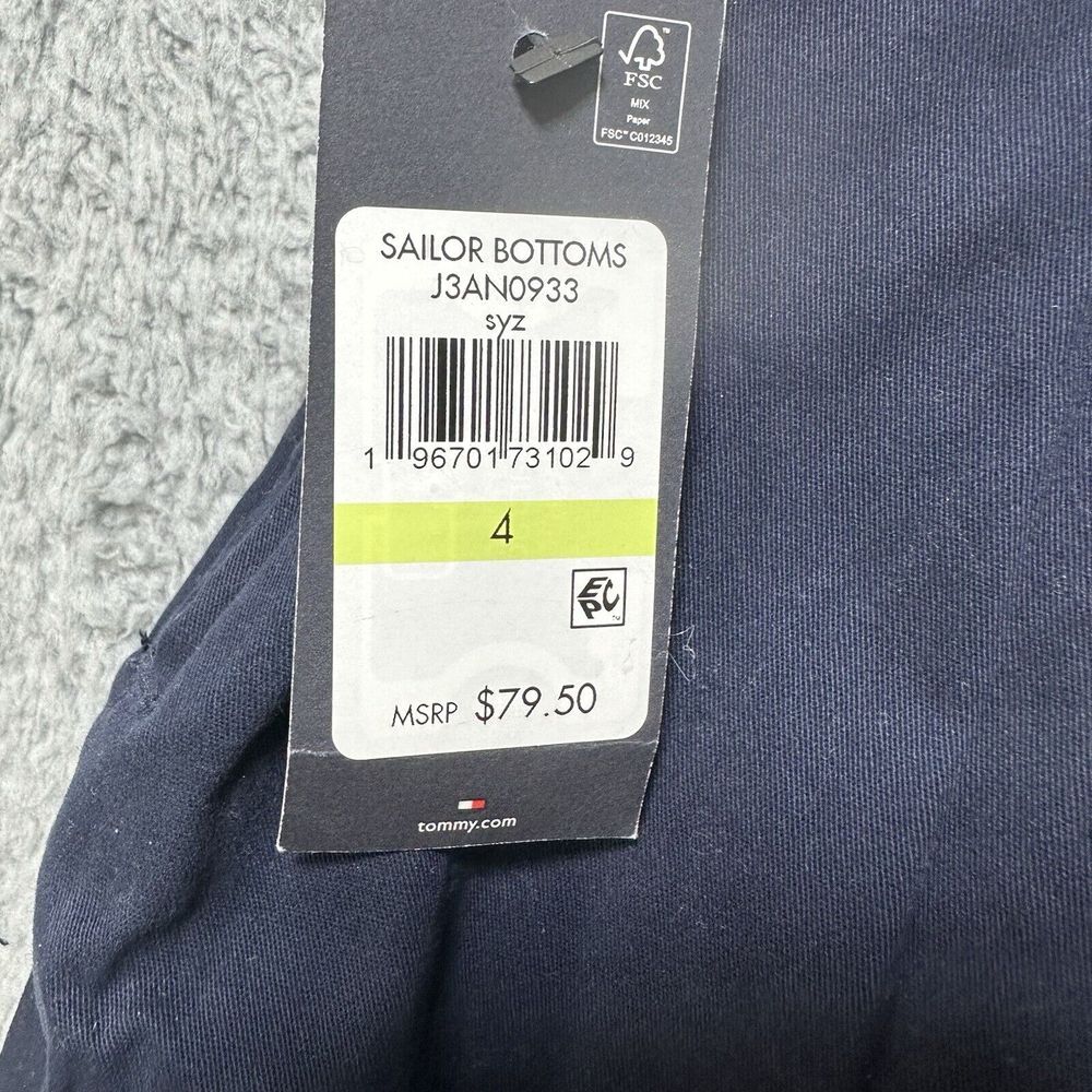 Tommy Hilfiger Women's Button-front Sailor Chino Skirt Sky Captain Old Money S 4 - Picture 9 of 10
